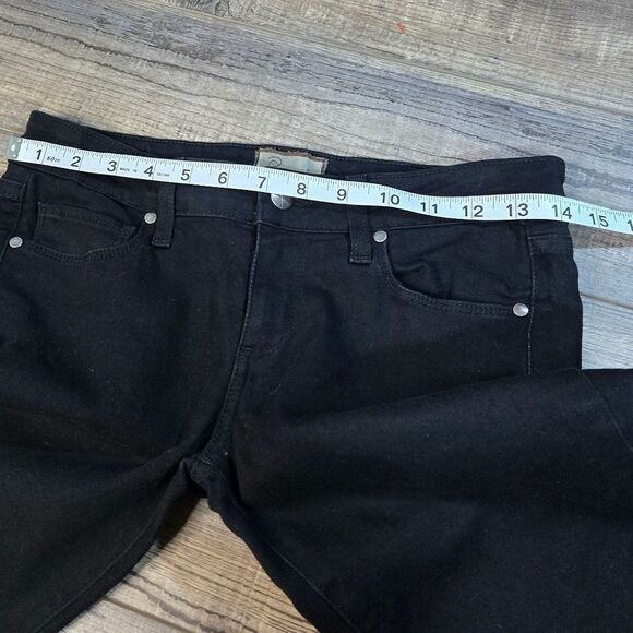 Paige Black Peg Super Skinny Jeans Size 26 Stretchy Mid Rise Denim - Picture 6 of 9